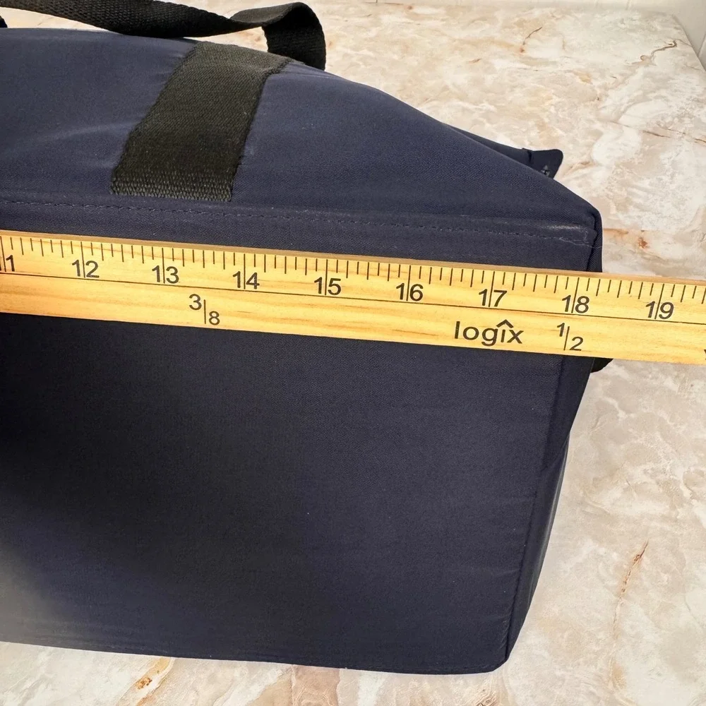 Coach Fragrance Duffel Bag Large Navy Blue Travel Weekend Gym Tote Bag